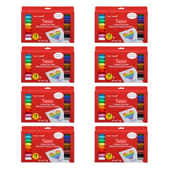 8 Pack: Tempera Paint Sticks by Craft Smart™